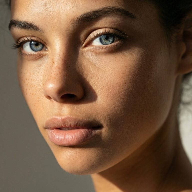 Nahaufnahme eines KI-Avatars für Avatar-Entwicklung, Markenaufbau und Social Media Kommunikation 